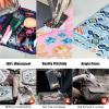 HIONXMGA TSA Approved Toiletry Bag, Set of 3 Clear Travel Toiletry Bag Quart Size Zipper Travel Pouch, Waterproof Makeup Cosmetic Bag for Women Men Kids Toiletries Carry on, Petals view 4