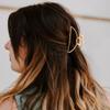 Brinie Metal Claw Hair Clips Set - Gold Medium Catch Nonslip Barrette Hair Accessories for Women and Girls (Pack of 3) view 4