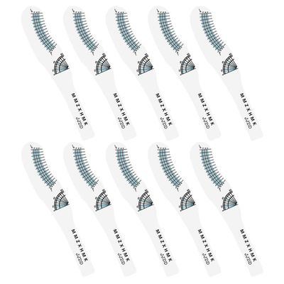 Beavorty 10pcs Eyelash Measuring Ruler Lash Measurement Tool for Curling Symmetry for Home