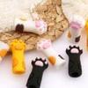 Cat Paw Nipper Protective Cover, Silicone Nail Scissors Sleeve, Manicure Dead Skin Tweezers Cap, Professional Silicone Pedicure Tools(Yellow) view 2