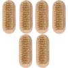 Beaupretty 6pcs Two Sided Natural Boar Bristle Wooden Nail Brush for Manicure and Pedicure Cleaning Tool for Fingernails and Toenails Portable and Practical for Home and Travel view 1