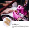 Beaupretty 6pcs Two Sided Natural Boar Bristle Wooden Nail Brush for Manicure and Pedicure Cleaning Tool for Fingernails and Toenails Portable and Practical for Home and Travel view 4