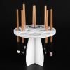 FOMIYES 2pcs Cosmetic Brush Shelf Makeup Brush Organizer Drying Rack for Professional Use view 3