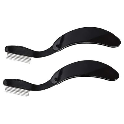 Beavorty 2pcs Eyebrow and Eyelash Comb Portable Makeup Tools for Eyelash Separation and Eyebrow Grooming for Home and
