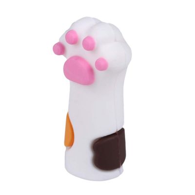 Cat Paw Nipper Protective Cover, Silicone Nail Scissors Sleeve, Manicure Dead Skin Tweezers Cap, Professional Silicone Pedicure Tools(White)