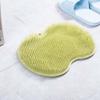 Shower Foot & Back Scrubber, Massage Pad, Silicone Hands Free Back Scrubber for Shower, Shower Back Scrubber Wall Mounted with Suction Cups, Back Washer Body Brush Foot Massager Pad (Green) view 1
