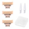 3PCS LinMei Nu Shaver Replacement Heads Compatible for Finishtouch Flawless Women Nu Razor with Box, 2 Cleaning Brush view 1