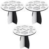 FOMIYES 3pcs Makeup Brush Drying Rack Multifunctional Organizer for Makeup Brushes Black White Display Stand for Easy Storage and view 1
