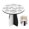 FOMIYES 3pcs Makeup Brush Drying Rack Multifunctional Organizer for Makeup Brushes Black White Display Stand for Easy Storage and view 2