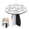 FOMIYES 3pcs Makeup Brush Drying Rack Multifunctional Organizer for Makeup Brushes Black White Display Stand for Easy Storage and view 4