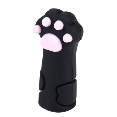 Cat Paw Nipper Protective Cover, Silicone Nail Scissors Sleeve, Manicure Dead Skin Tweezers Cap, Professional Silicone Pedicure Tools(Black)