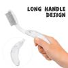 Beavorty 2 Pcs Eyelash Comb Lash Brush Separator Folding Eyebrow Mascara Applicator Lash Brush with Metal Teeth for Making Up Supplies Transparent view 3