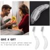 Beavorty 2 Pcs Eyelash Comb Lash Brush Separator Folding Eyebrow Mascara Applicator Lash Brush with Metal Teeth for Making Up Supplies Transparent view 4