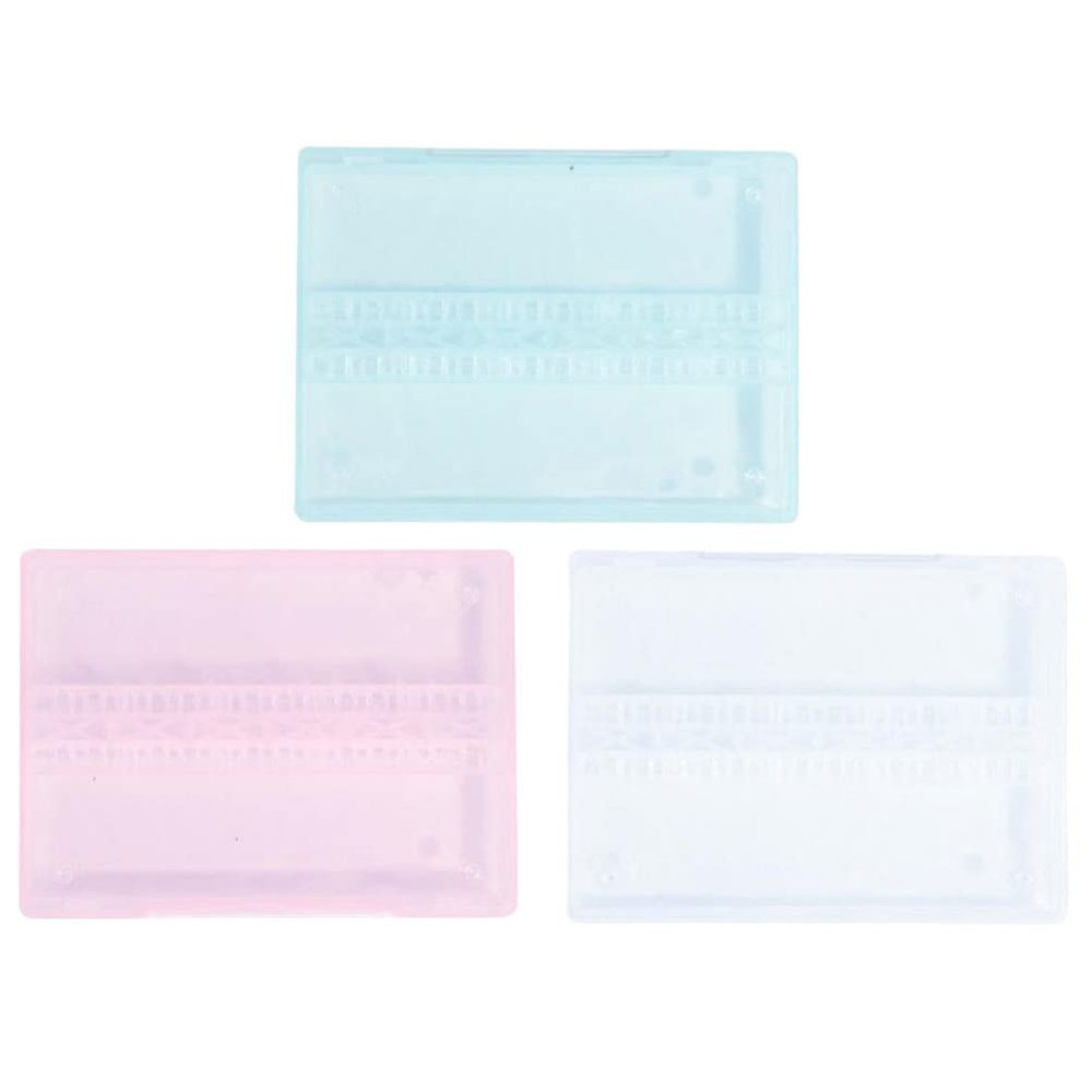 minkissy 3pcs Nail Drill Bits Case Holder Nail Drill Container Organizer Storage Box Manicure Accessory for Home Use Or Nail Salon
