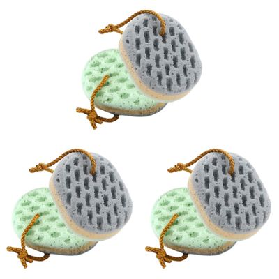 Beaupretty 6 PCS Shower wash Sponge Exfoliator Sponge Bathing Body Body Exfoliating Bathing loofah Kitchen Washing Shower Puff Bath s for Frosted Tool