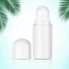 10pcs 50ML Empty Refillable Roll On Bottles Plastic Roller Bottle DIY Container with Roller for Women Essential Oils Cosmetics (White) view 4
