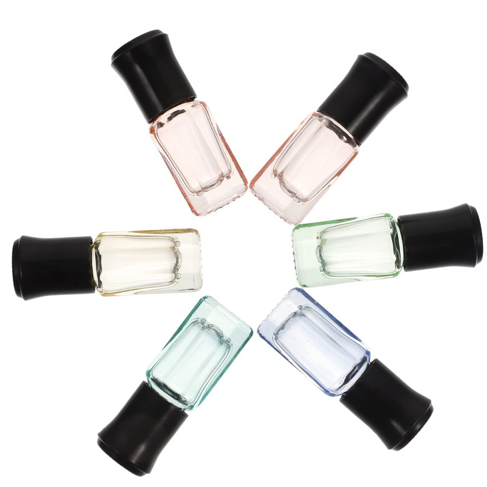 minkissy 6pcs Bottles for Essential Oils and Perfume Refillable Containers Bright Colors for Travel and Aromatherapy