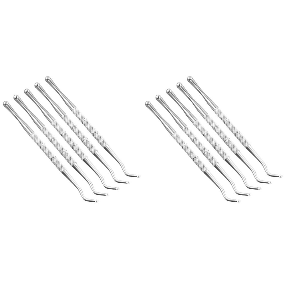 Beaupretty 10 pcs Professional Ingrown Toenail File Toe Cleaner Tool toenail Pedicure Tools Pedicure Tool Metal Nail Cleaner Manicure kit Single Head File Nail Remover Household