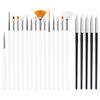 20pcs Nail Art Pen Set Nail Brushes for Nail Art Nail Art Pen Kit Silicone Nail Pen Nail Art Brush Nail Painting Tools Nail Art Liner view 1