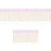 Beaupretty 60pcs Versatile Eyebrow Makeup Tools Bamboo Handle Spoolie Brush Eyebrow Combs view 1