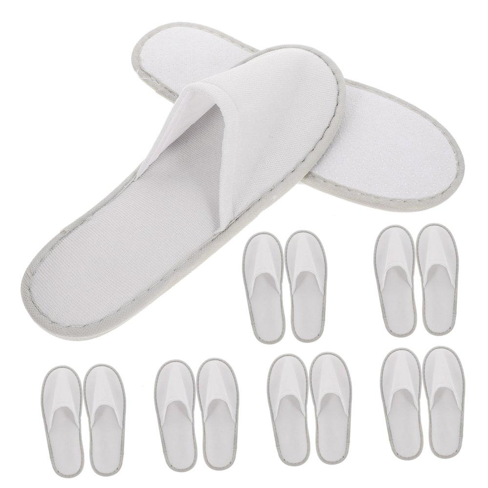 Alipis 10pairs Disposable -skid Hotel Slippers Breathable Guest Footwear for Home Travel Non- Design for Safety