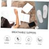 Alipis 10pairs Disposable -skid Hotel Slippers Breathable Guest Footwear for Home Travel Non- Design for Safety view 2