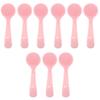 Healeved 3sets Gentle Face Scrubber Silicone Facial Cleansing Brush Long Handle Skincare Tools Face Brush for Women Set 3pcs*3 view 1