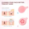 Healeved 3sets Gentle Face Scrubber Silicone Facial Cleansing Brush Long Handle Skincare Tools Face Brush for Women Set 3pcs*3 view 3