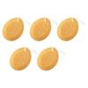 FOMIYES 5Pcs Honeycomb Natural Sea Sponge, Shower Bath Sponge with Hanging Rope, Body Exfoliating Sponge for Adults view 1