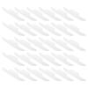 STOBAZA 30pcs Disposable Collar Self-Adhesive Absorb Sweat Stickers for Shirts Breathable and Strongly Adhesive Cushions for Hats White Ultra-Thin Design view 1