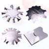 Beaupretty Nails Template Set 4pcs Stainless Steel Nail Art Plates for Women Girls Portable view 2