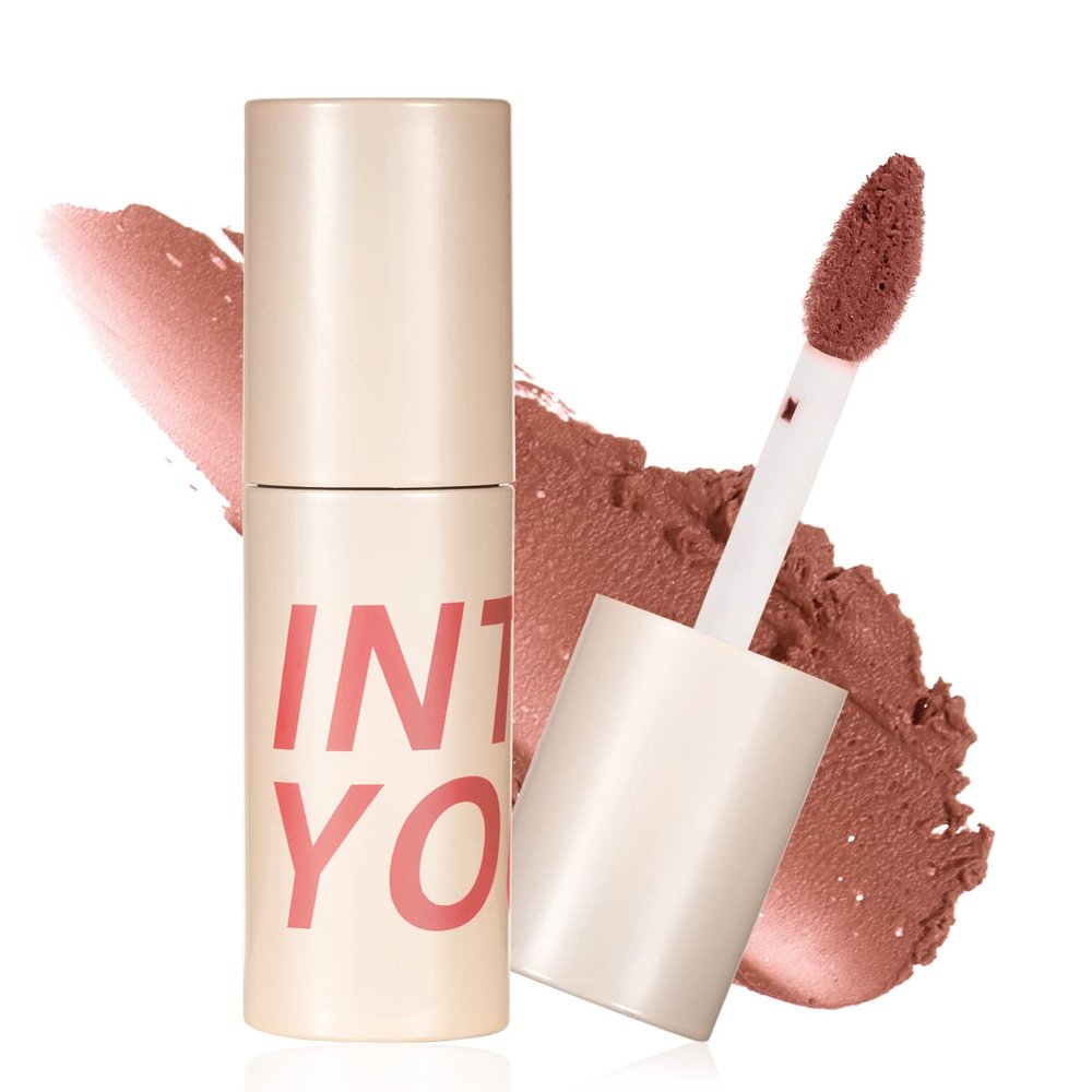 INTO YOU Matte Lipstick, Super Stay Lip Stain, Dual-Use For Lips And Cheek, Red Lipstick (W5)