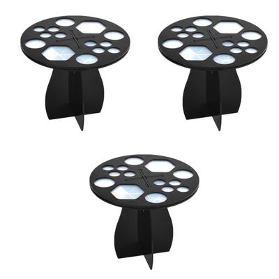 FOMIYES 3pcs Multifunction Makeup Brush Holder Rack Brush Dryer Stand for Storage