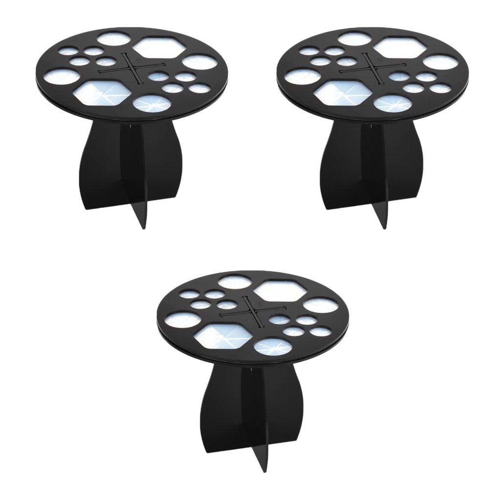 FOMIYES 3pcs Multifunction Makeup Brush Holder Rack Brush Dryer Stand for Storage
