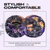 Anime Bonnet with Elastic Soft Band Adjustable Women and Men Silky Bonnets for Sleeping Comfortable Satin Fabric, Dark Huey view 4