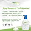 Premium natural cosmetics for boys from vitalkind. Silky shine shampoo and conditioner for easy to comb hair view 3