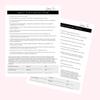 Spray Tan Intake Forms, Consent, Aftercare Instructions |75 pk 25 of each printed | Pre-tan before your spray, rapid spray tan included 8.5 x 11 Client Intake Signature Minimalist Black White view 3
