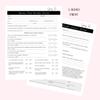Spray Tan Intake Forms, Consent, Aftercare Instructions |75 pk 25 of each printed | Pre-tan before your spray, rapid spray tan included 8.5 x 11 Client Intake Signature Minimalist Black White view 4