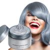 Silver Gray Hair Wax,Temporary Natural Mud Grey Hair Dye Coloring Wax for Cosplay,Party,Show,Daily Use Etc,Long Lasting,Washable,Refreshing & Non-greasy Matte Hairstyle Ash view 1