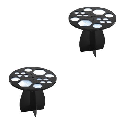 FOMIYES 2pcs Cosmetic Brush Drying Rack Stand Holder for Makeup Brush Organization