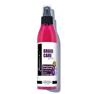 Awesome Braid Leave in Conditioner Spray, pH 4.0~4.5, Moisturizes & Improves Elasticity, Braid Itch Relief Spray, Prevents Heat & Hair Damage, Hydrates, Vitamin B5, 7 Fl Oz