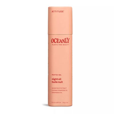 ATTITUDE Oceanly Night Oil Stick, EWG Verified, Plastic-free, Plant and Mineral-Based Ingredients, Vegan and Cruelty-free Beauty Products, PHYTO OIL, Unscented, 1 Ounce
