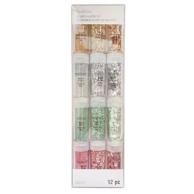 6 Packs: 12 ct. (72 Total) Matte Metallic Glitter Pack by Recollections