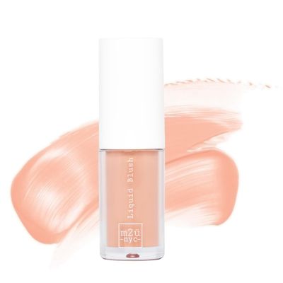 M2U NYC Peach Liquid Blush Soft, Dewy Liquid Blush for Cheeks with High Pigment Color & Breathable Feel Lightweight & Blendable, Long-Lasting Formula Infused with Rosehip Oil (Sweet Peach)