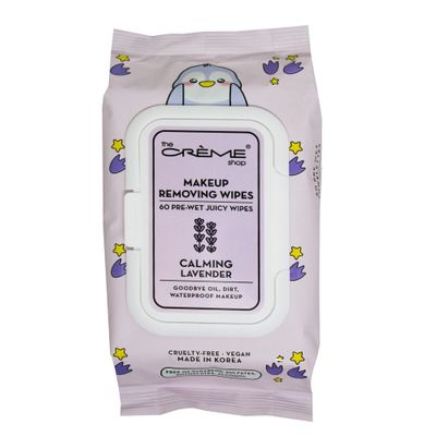 The Crme Shop Juicy Makeup Remover Wipes Made with Calming Lavender | Hydrating Makeup Wipes (60 Pre-Wet Wipes)