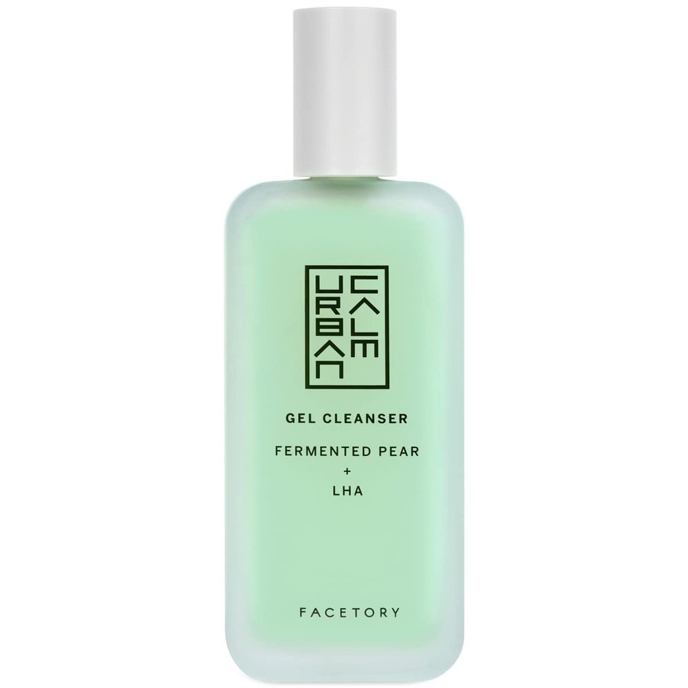 FACETORY Urban Calm Hydrating Face Wash for Women, Gentle Gel Facial Cleanser with Fermented Pear & LHA, Sensitive Skin Face Wash & Daily Makeup Remover for Oily, Dry & Combination Skin - 4 Fl Oz