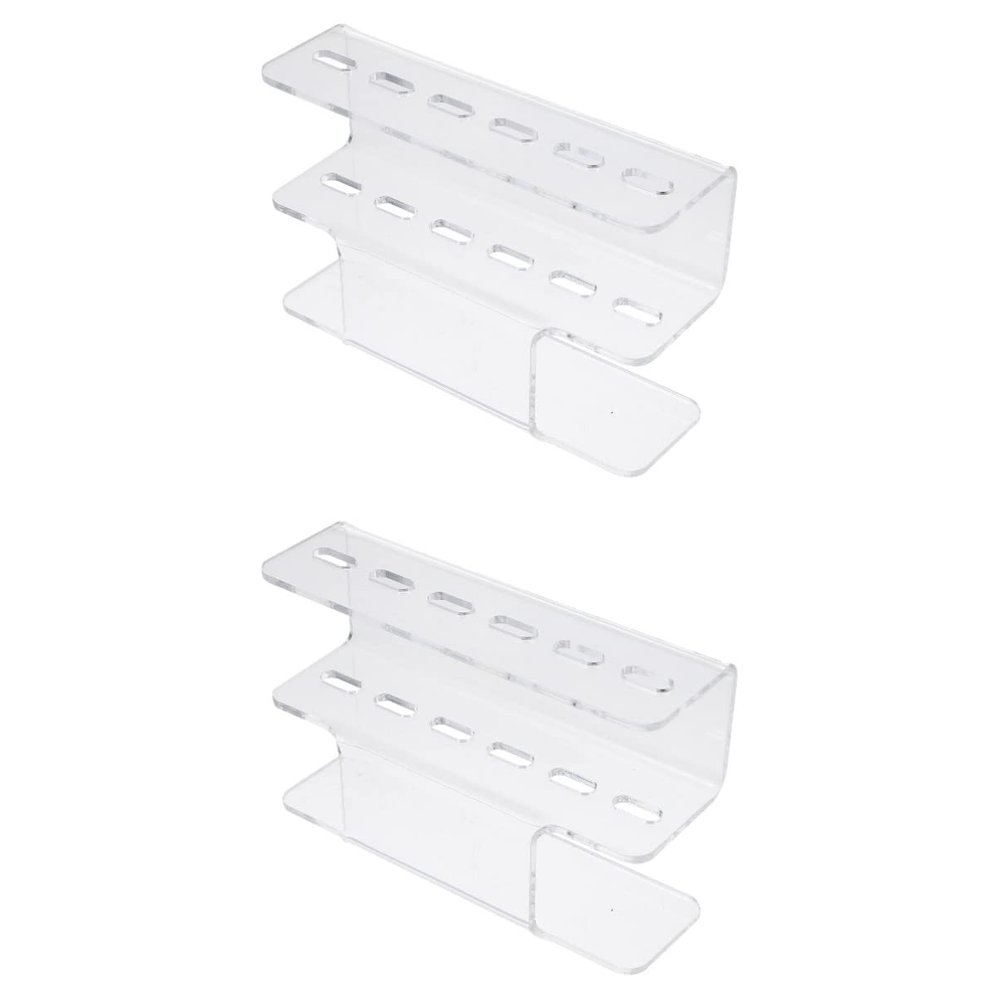 Tofficu 2pcs Tweezers Display Stand for Eyelash Extension Supplies Acrylic Tweezer Holder for Beauty Salon and Home Use Organizer for Lash Tools and Accessories