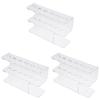 NUOBESTY 3pcs Acrylic Eyelash Tweezer Storage Rack Organizer for Eyelash Extensions Compact Display Stand for Tweezers and Lash Tools Space-Saving Design for Home Salon Use view 1