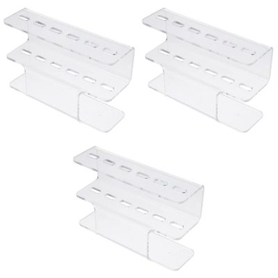 Tofficu 3pcs Acrylic Tweezers Display Holder Rack for Eyelash Extension Tools Organize and Store Tweezers Neatly Salon Space-saving Makeup Accessories Stand