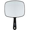 ForPro Professional Collection Premium Hand Mirror with Handle, 6.3" W x 9.6" L, Multi-Purpose Handheld Mirror with Distortion-Free Reflection, Black view 1